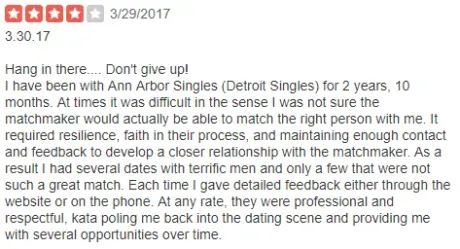 Ann Arbor Singles Yelp review