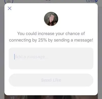 Sending a message with your like on CMB