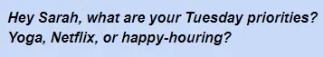 first message to send on CMB