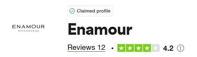 Enamour Trustpilot rating