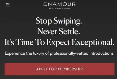 Enamour homepage