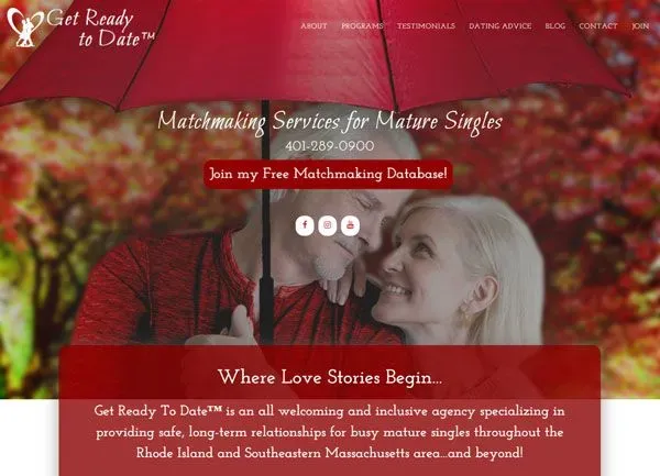 Get Ready To Date, a matchmaking service that specializes in senior dating