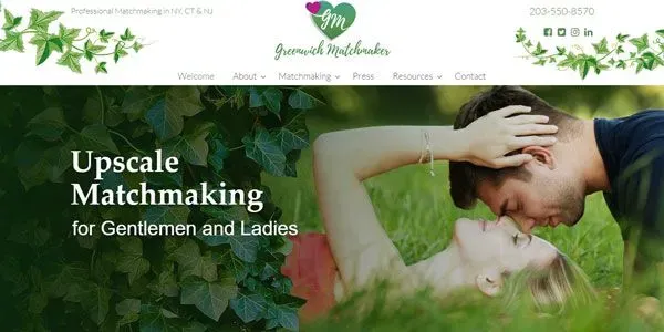 Founded by Lory Kelsey, Greenwich Matchmaker offers services for professional singles in Connecticut