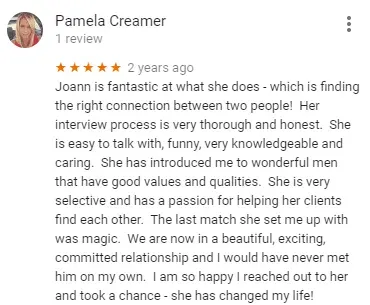 Joann Cohen matchmaking google reviews