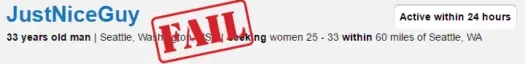 online dating username fail