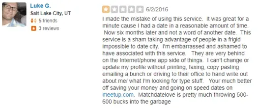 Match Date Love Yelp review