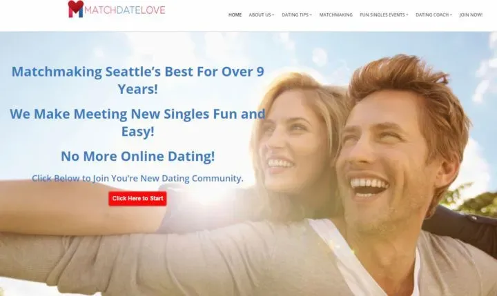 Seattle matchmaking service Match Date Love screenshot