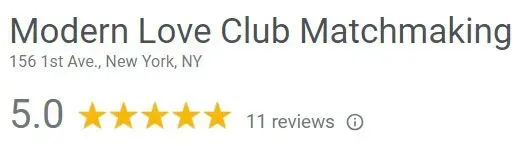 Modern Love Club Google review rating of 5.0