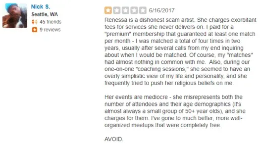 Renessa Rios complaint