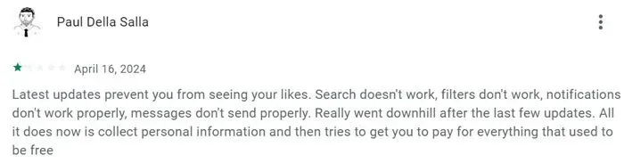 1-star CMB Google Play review