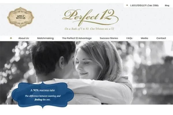 Perfect 12 matchmaking for affluent singles