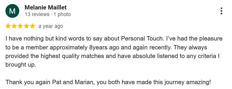 Personal Touch review