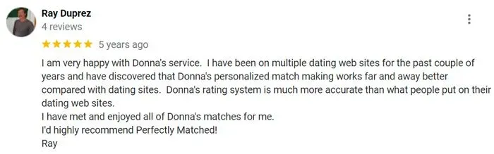 5 star Perfectly Matched review