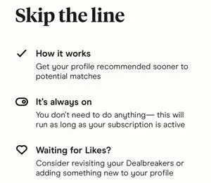 HingeX Skip The Line