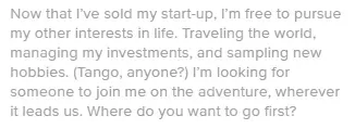 Tinder profile example for guys