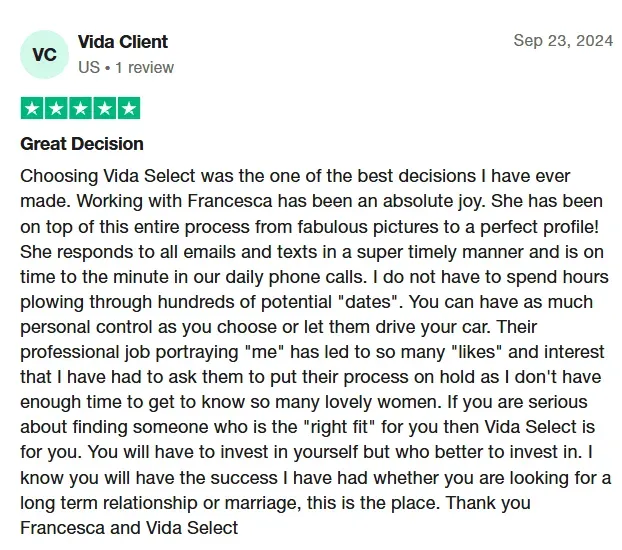 VIDA Select review