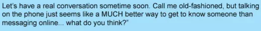 example of how to ask for her number in a text message