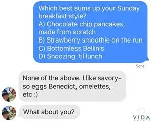 Icebreaker about breakfast style that gets responses