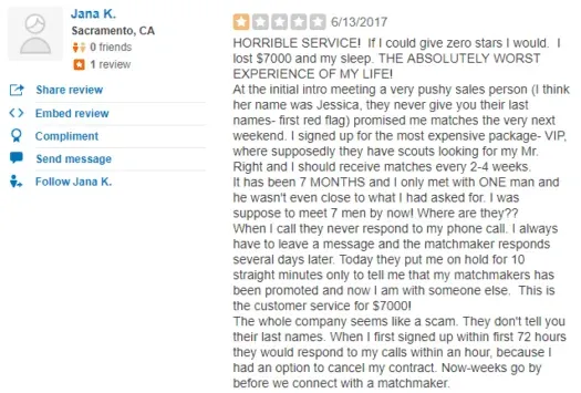 central valley matchmaker reviews