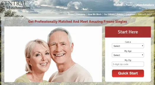 Central Valley Matchmakers offers services for singles professionals