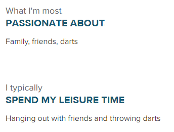 bad eHarmony profile example