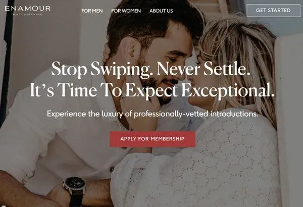 Enamour offers luxury matchmaking for London singles
