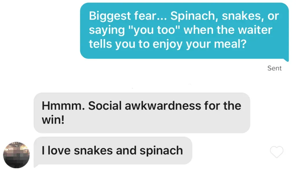 Good Tinder message to send on Tinder