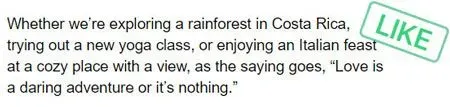 Example of a quote used effectively in a profile