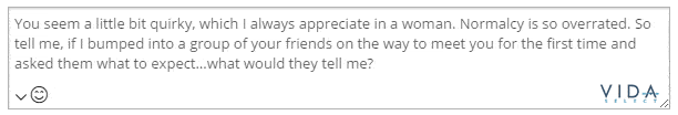 Icebreaker example with a light compliment