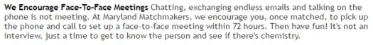 Maryland Matchmakers mutual agreement matchmaking