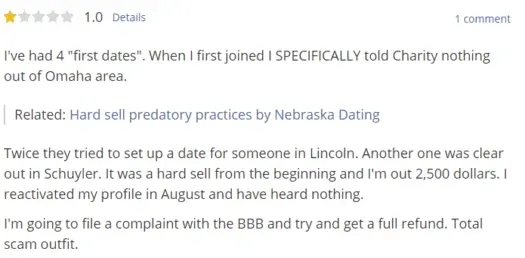 nebraska dating pissed consumer