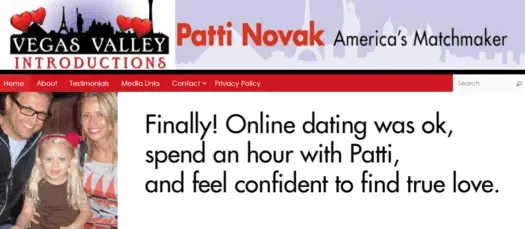 Vegas Valley Introductions, a matchmaking service founded by Patti Novak