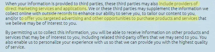 privacy policy for Ann Arbor Singles