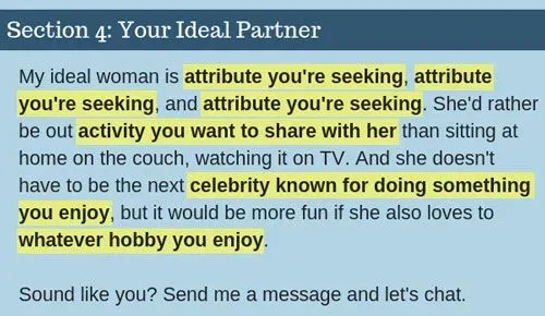 dating profile formula part 4