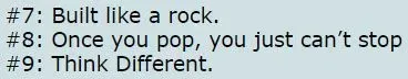 Slogan headlines for POF