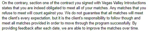 vegas valley introductions contract