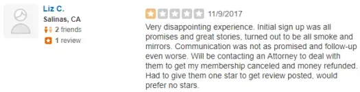 1 star Monterey Bay Matchmakers review